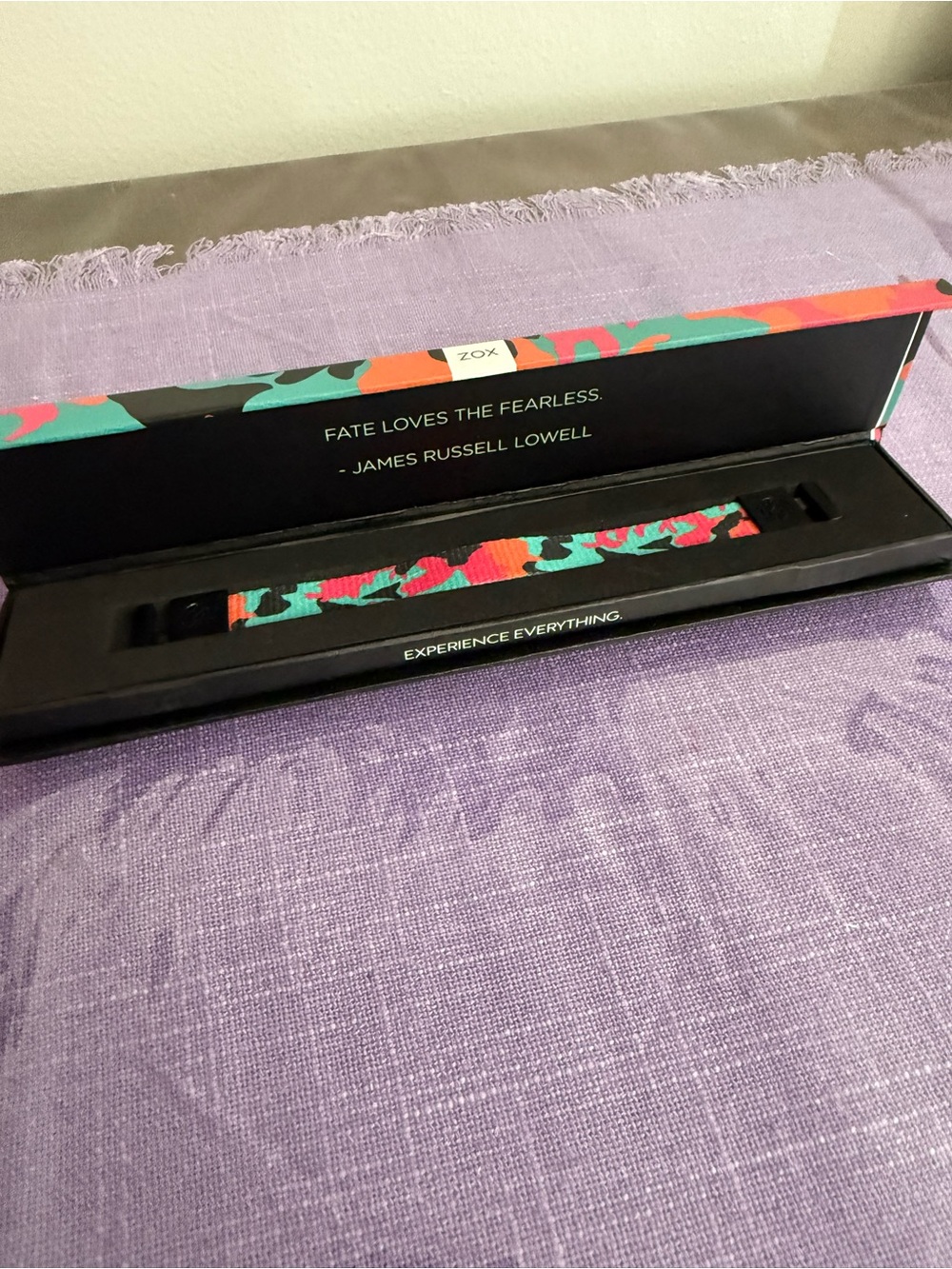 New ZOX Fearless Imperial Wristband Bracelet #0671 w/ Original Box